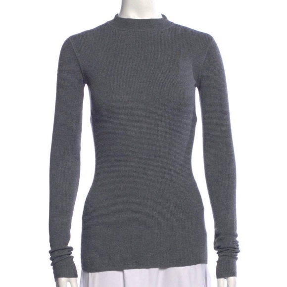 Alexander Wang Mock Neck Sweater - Grey (Size XS) | Very Good Condition - Picture 1 of 6
